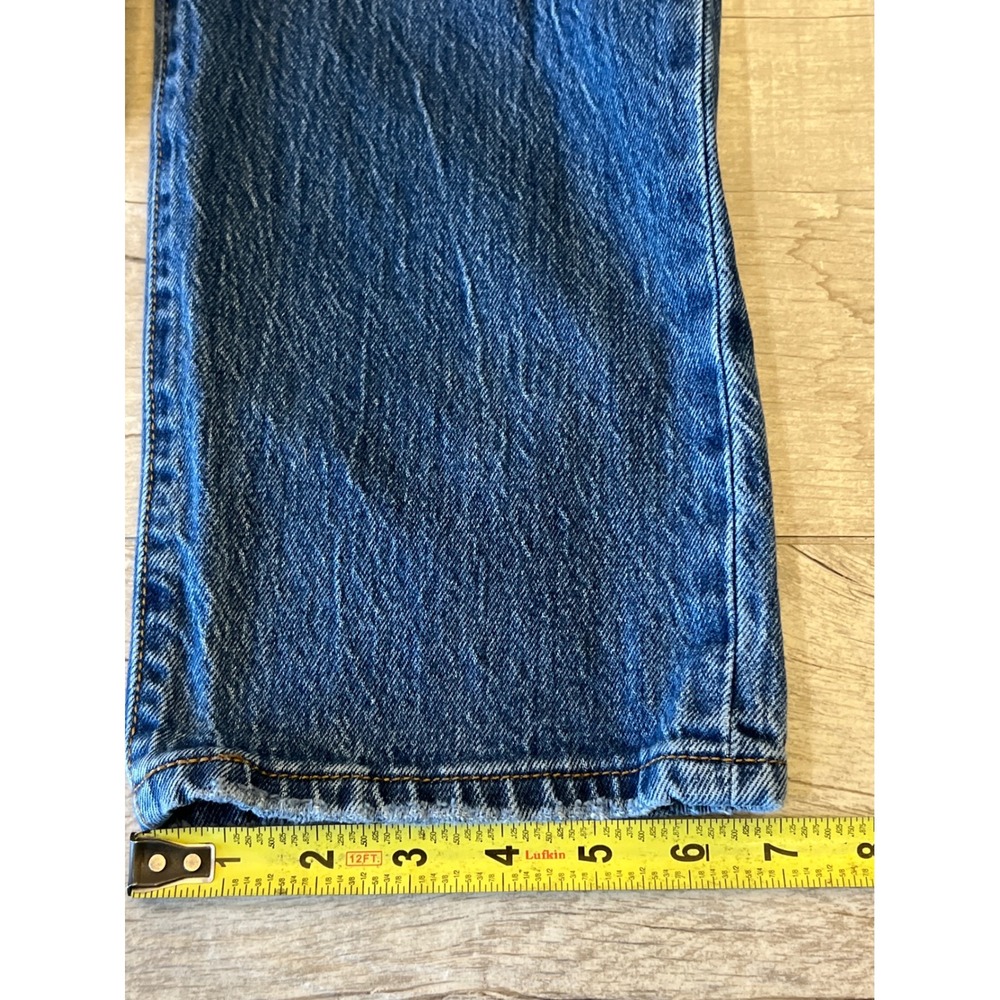 Levi 501 Women Blue Denim Jeans Button Fly Classic Fit Size 29 - Picture 8 of 11